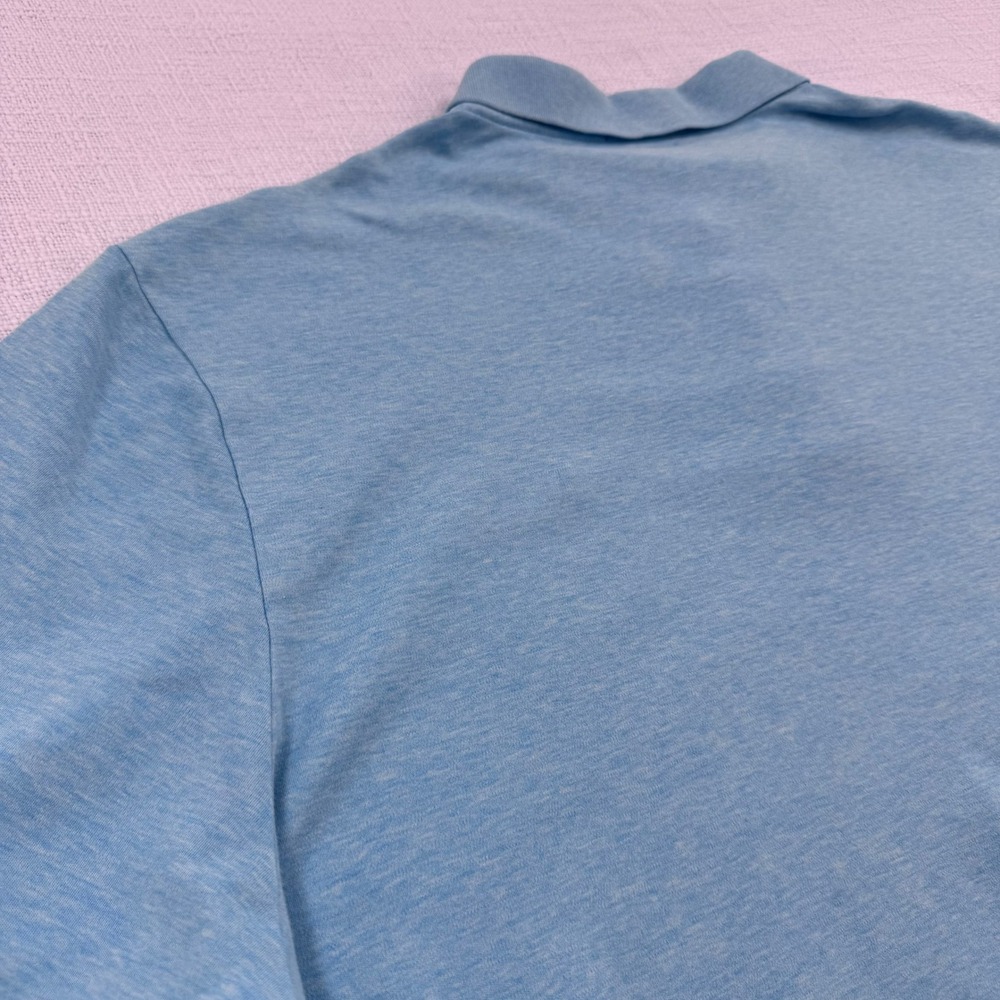 Polo Ralph Lauren Shirt Men XXL Heather Blue Big Pony Classic Fit Soft Cotton - Picture 8 of 9